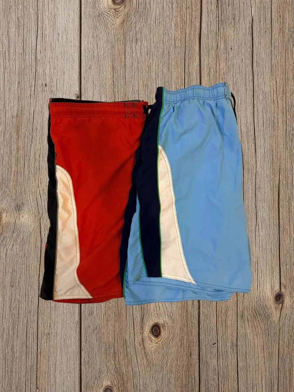 Mens OP Board/Swim Shorts Blue Green Red Black White with Inner Netting